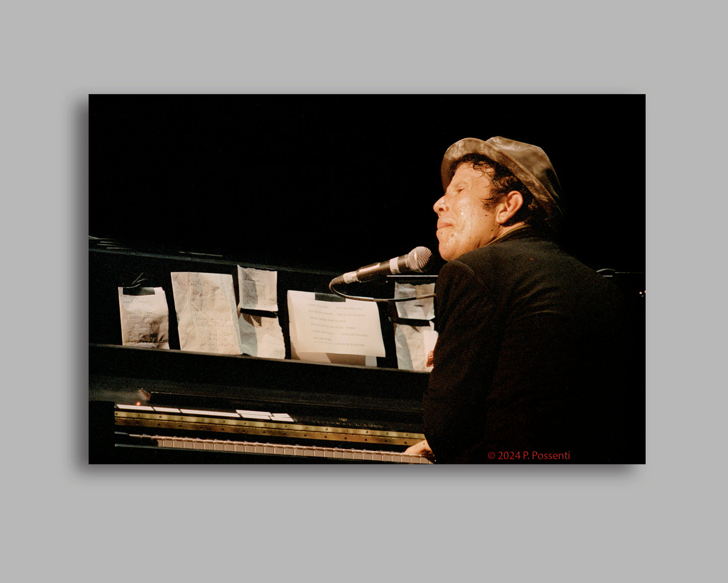 Tom Waits - The Beacon Theater, NYC, 9/1999 - Original Photo, Inkjet Print