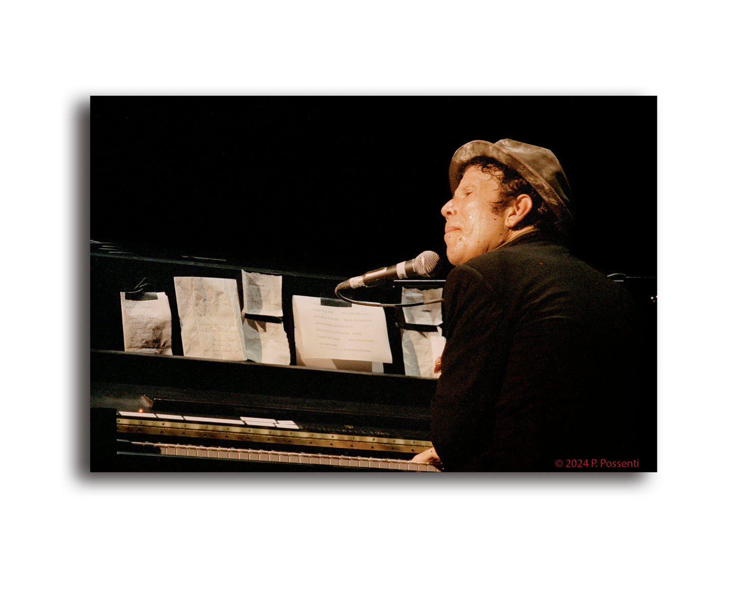 Tom Waits - The Beacon Theater, NYC, 9/1999 - Original Photo, Inkjet Print